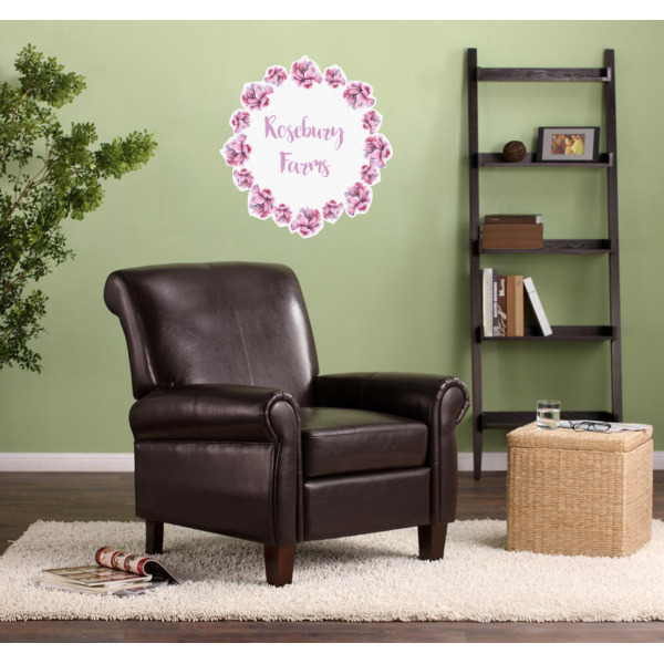 Custom Design - Wall Graphic on Living Room Wall