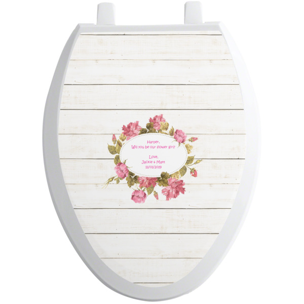 Custom Design - Toilet Seat Decal - Elongated - Front