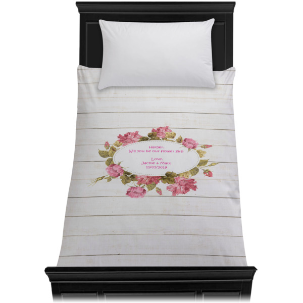 Custom Design - Duvet Cover - Twin - On Bed - No Prop