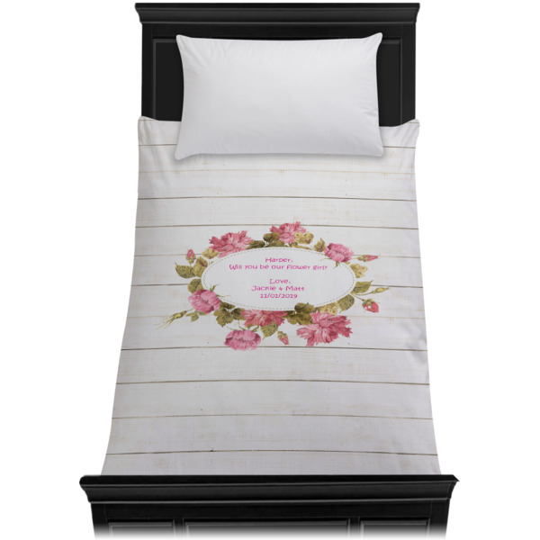 Custom Design - Duvet Cover - Twin XL - On Bed - No Prop