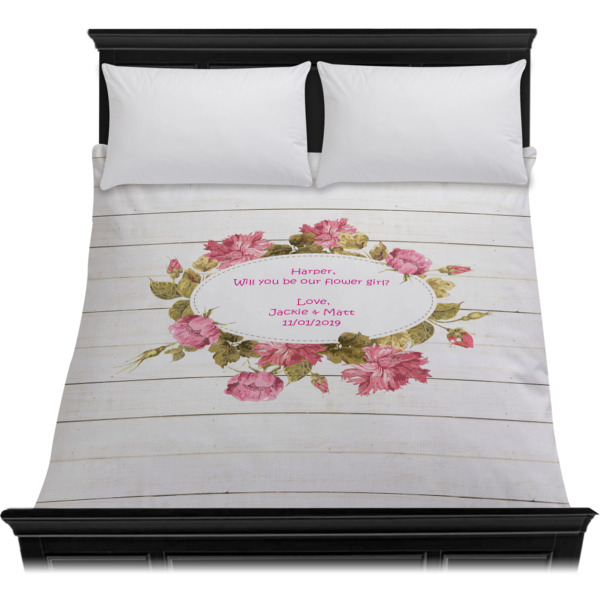 Custom Design - Duvet Cover - Queen - On Bed - No Prop