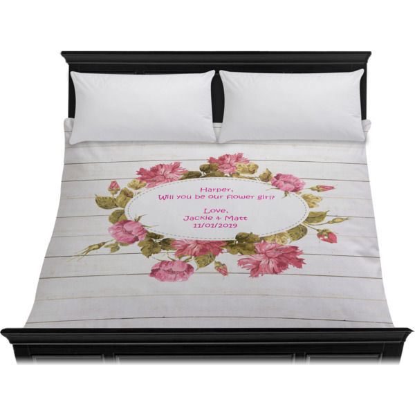 Custom Design - Duvet Cover - King - On Bed - No Prop