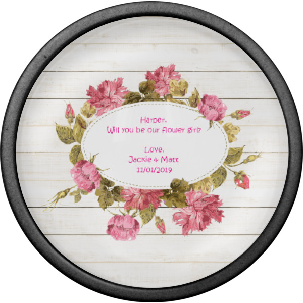 Custom Design - Cabinet Knob - Black - Front