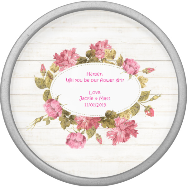 Custom Design - Cabinet Knob - Nickel - Front