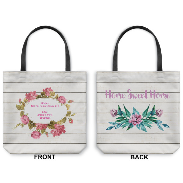 Custom Design - Canvas Tote - Front and Back