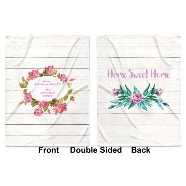 Custom Design - Baby Blanket (Double Sided - Printed Front and Back)