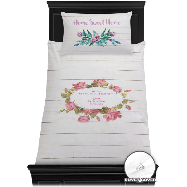 Custom Design - Bedding Set - Twin - Duvet - On Bed