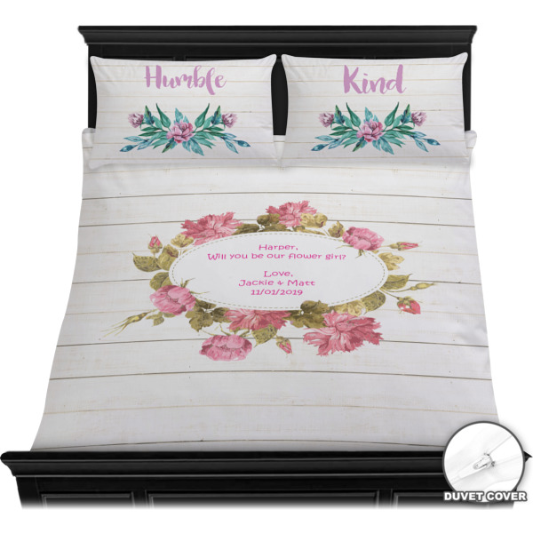 Custom Design - Bedding Set - Queen - Duvet - On Bed