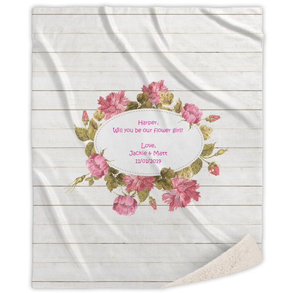 Custom Design Your Own Sherpa Throw Blanket