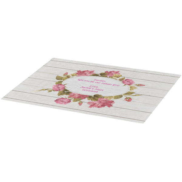 Custom Design - Burlap Placemat (Angle View)