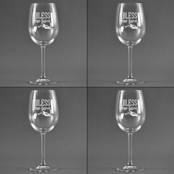 Custom Design - Set of Four Personalized Wineglasses - Approval