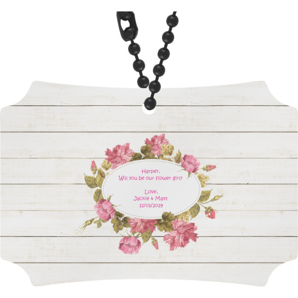 Custom Farm House Rear View Mirror Ornament (Personalized)