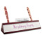 Farm House Red Mahogany Nameplate with Business Card Holder (Personalized)