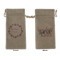 Farm House Large Burlap Gift Bag - Front & Back (Personalized)