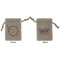 Farm House Small Burlap Gift Bag - Front & Back (Personalized)