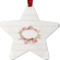 Farm House Metal Star Ornament - Double Sided w/ Name or Text