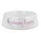 Farm House Plastic Dog Bowl - Large (Personalized)