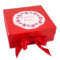 Farm House Gift Box with Magnetic Lid - Red (Personalized)
