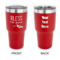 Farm House 30 oz Stainless Steel Tumbler - Red - Double Sided (Personalized)