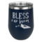 Farm House Stemless Stainless Steel Wine Tumbler - Navy - Single Sided