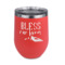 Farm House Stemless Stainless Steel Wine Tumbler - Coral - Double Sided (Personalized)