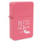 Farm House Windproof Lighter - Pink - Single Sided