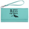 Farm House Ladies Leatherette Wallet - Laser Engraved- Teal