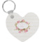 Farm House Heart Plastic Keychain w/ Name or Text