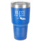 Farm House 30 oz Stainless Steel Tumbler - Royal Blue - Single-Sided