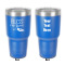 Farm House 30 oz Stainless Steel Tumbler - Royal Blue - Double-Sided (Personalized)