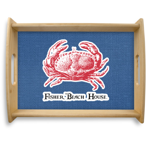 Custom Design Your Own Natural Wooden Tray - Large