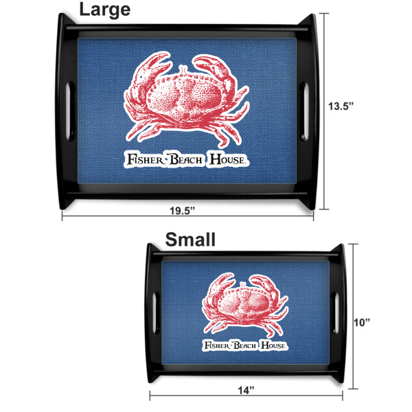 Custom Design - Serving Tray Black Sizes