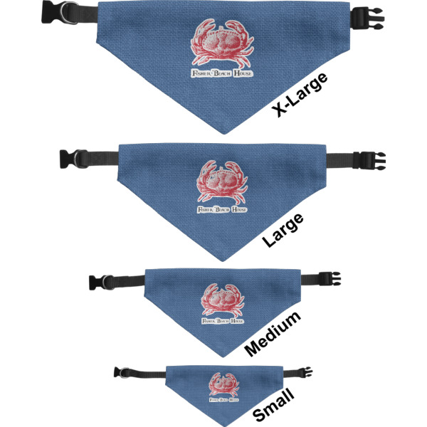 Custom Design - Pet Bandana Sizes
