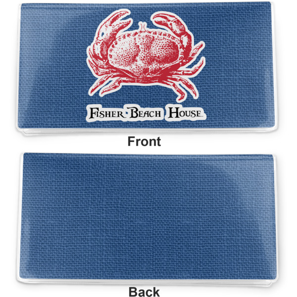 Custom Design - Vinyl Check Book Cover - Front and Back