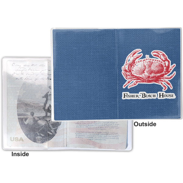 Custom Design - Vinyl Passport Holder - Flat Front and Back