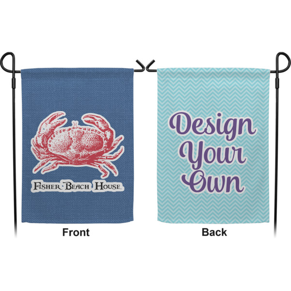 Custom Design - Garden Flag - Double Sided Front and Back