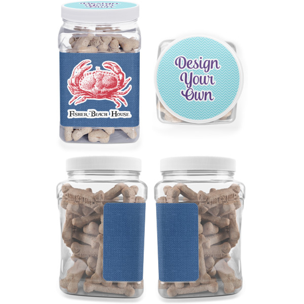 Custom Design - Pet Treat Jar - Multiple Angles