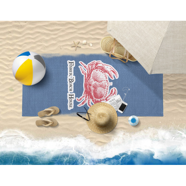 Custom Design - Beach Towel - Lifestyle on Beach