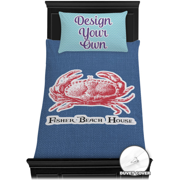 Custom Design - Bedding Set - Twin XL - Duvet - On Bed