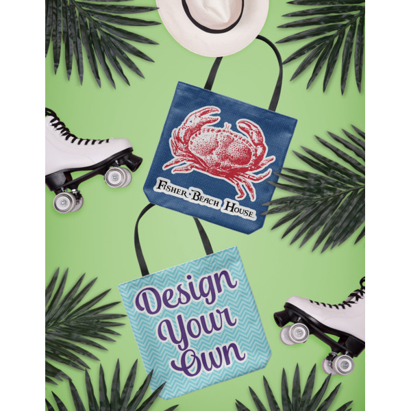 Custom Design - Canvas Tote Lifestyle Front and Back