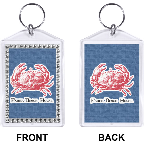 Custom Design - Bling Keychain (Front + Back)
