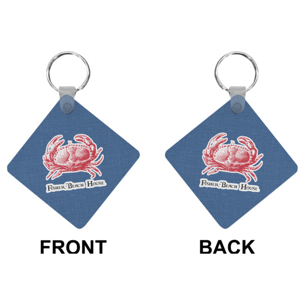 Custom Design - Diamond Keychain (Front + Back)