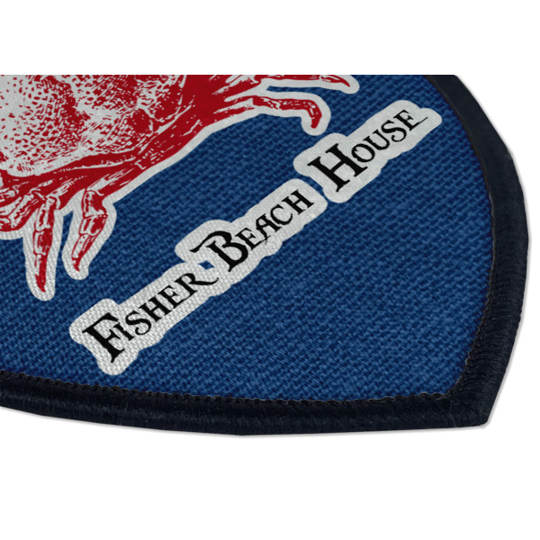 Custom Design - Iron On Patch - Shield - Style B - Closeup