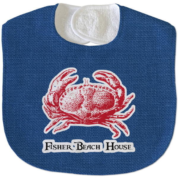 Custom Design - New Baby Bib - Closed and Folded