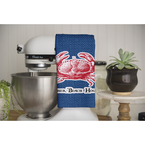 Custom Design - Waffle Weave Towel - Full Color Print - Lifestyle Image