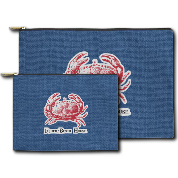 Custom Design - Zippered Pouches - Size Comparison