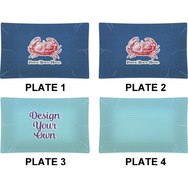 Custom Design - Set of Rectangular Dinner Plates (Approval)