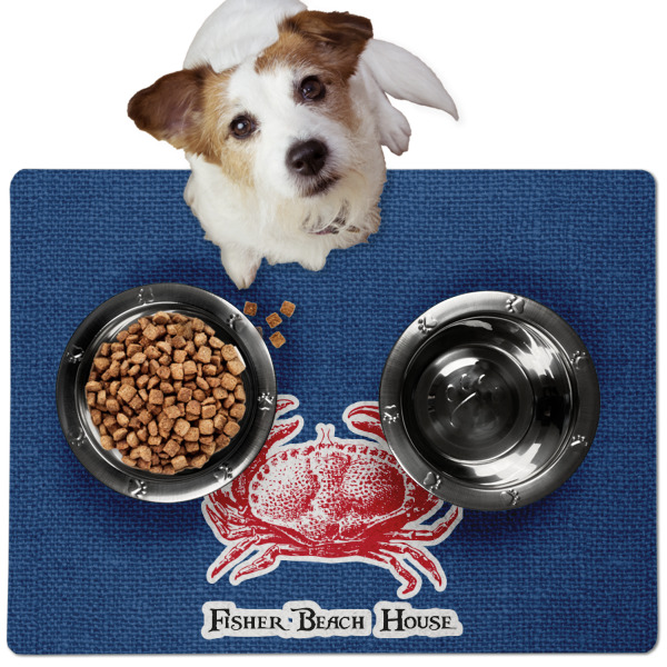 Custom Design - Dog Food Mat - Medium LIFESTYLE