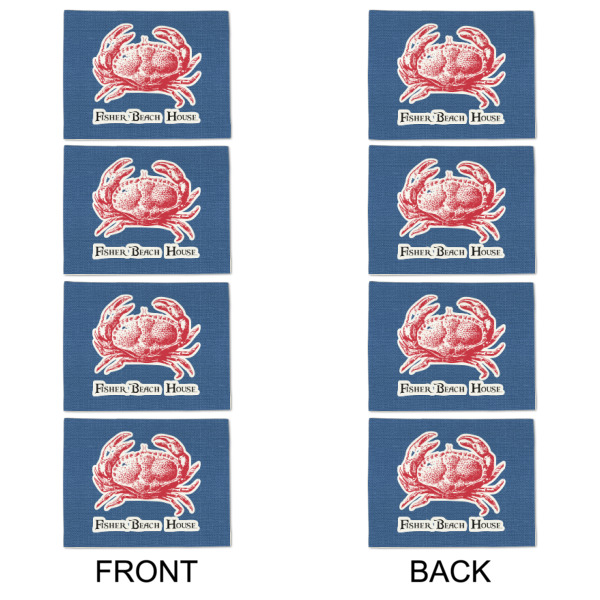 Custom Design - Linen Placemat - Double Sided - Approval - Set of 4