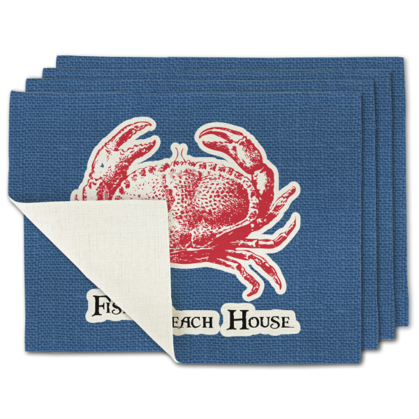 Custom Design Your Own Single-Sided Linen Placemat - Set of 4